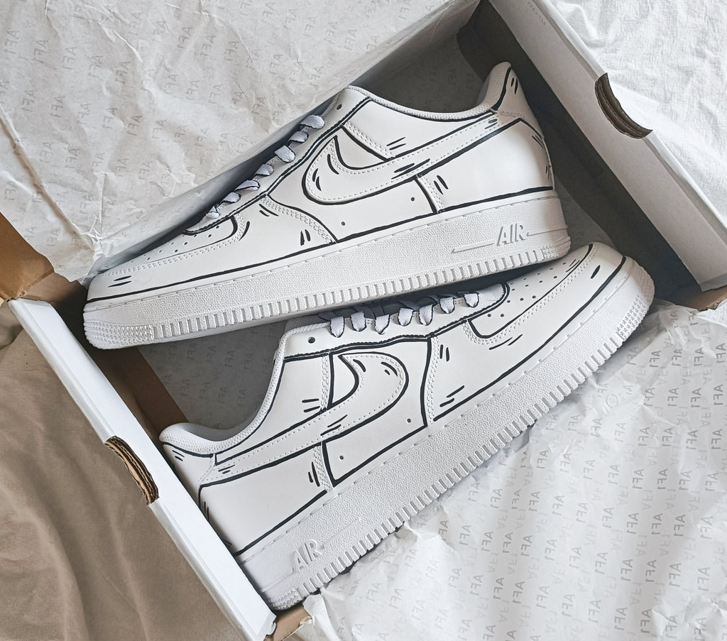 Step into Art: Introducing the Cartoon Strokes Custom Air Force 1