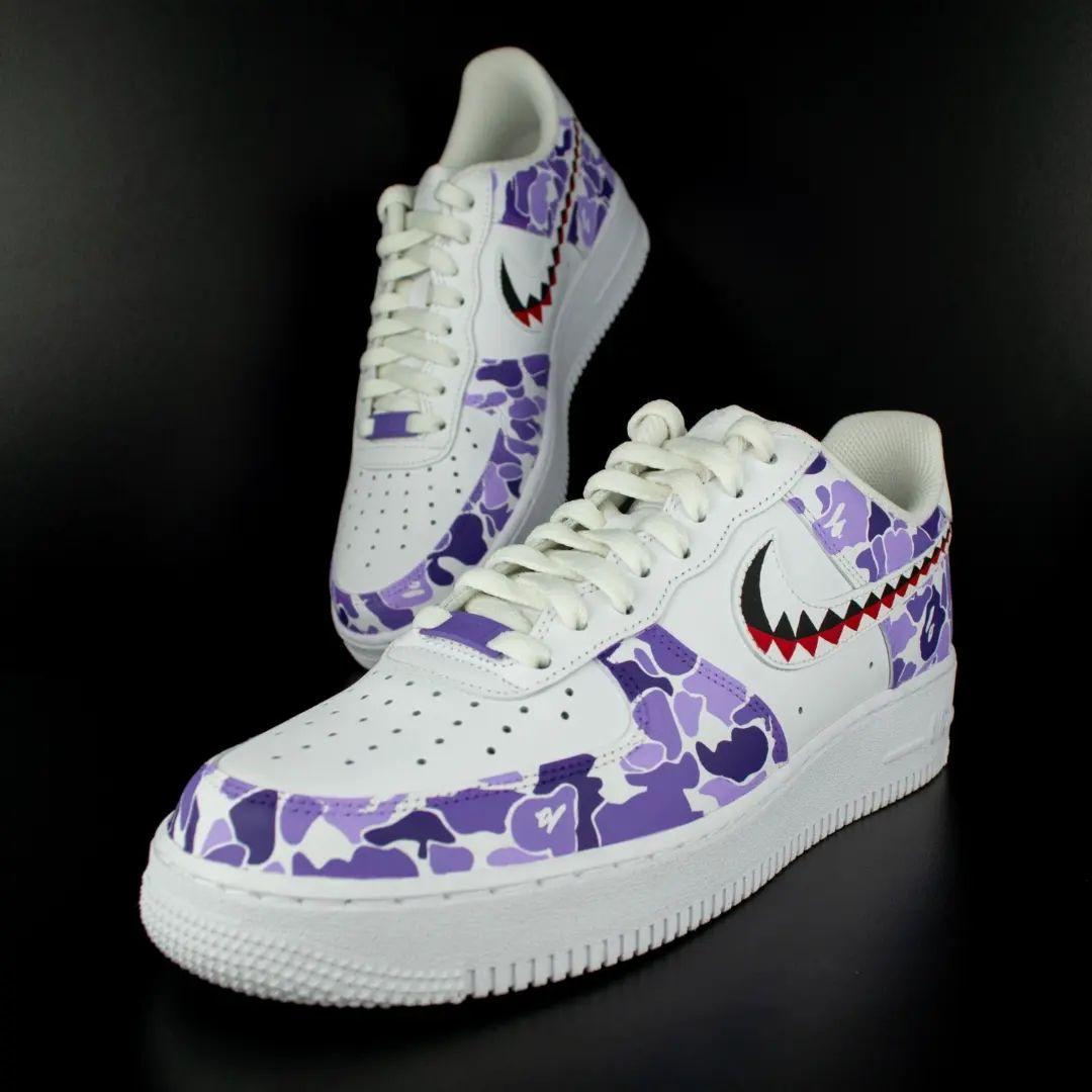 Purple Patches Custom Air Force 1