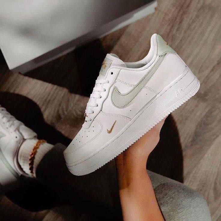 Custom Air Force 1 White Grey Double Swoosh