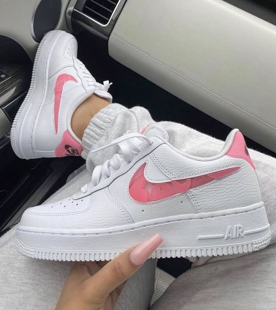 Custom Air Force 1 White Pink Jelly