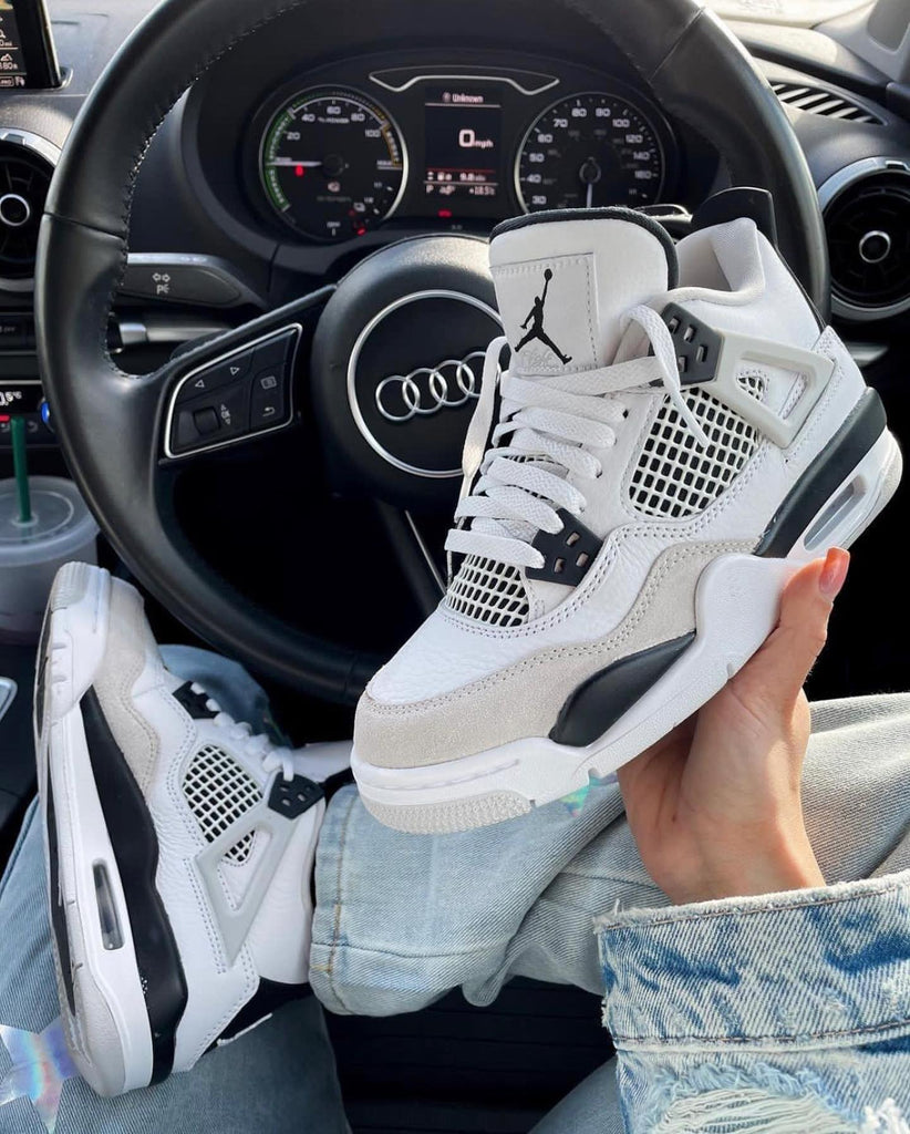 Custom Air Jordan 4 Grey Black