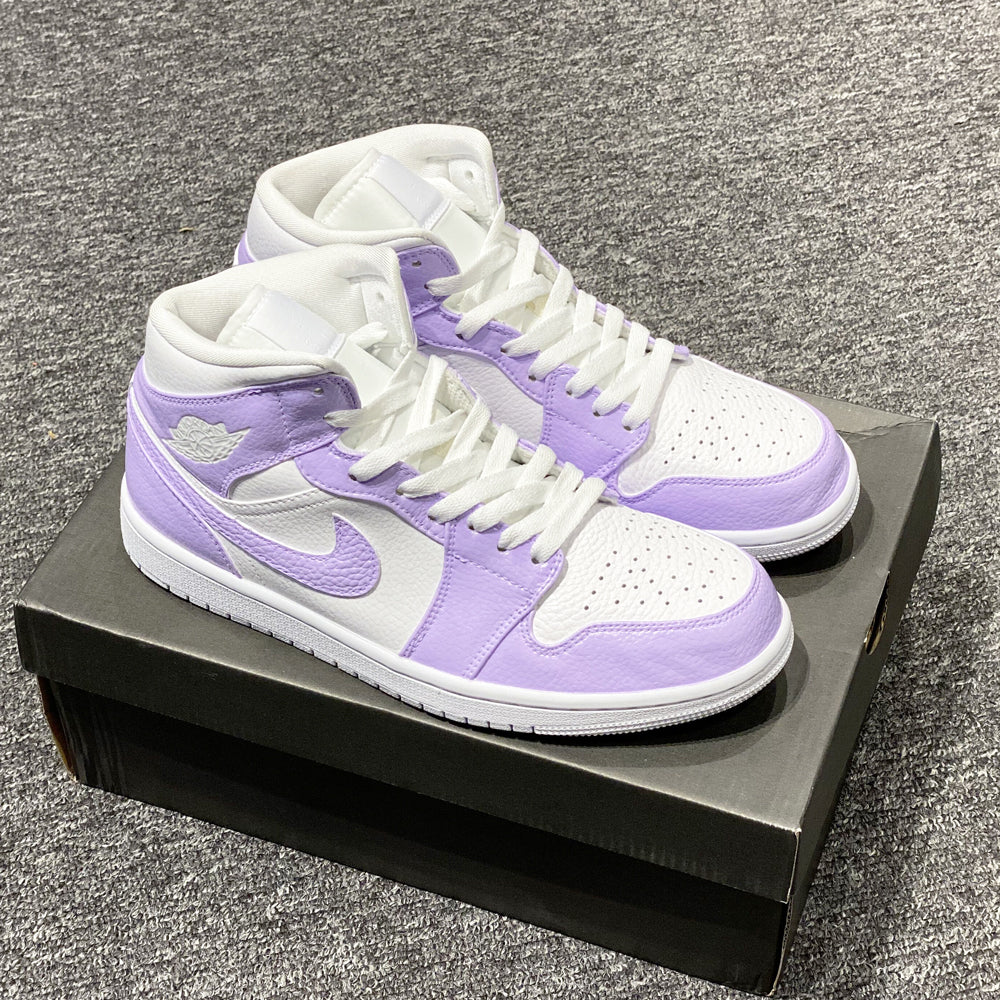 Custom Air Jordan 1 Purple White